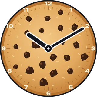 Cookie clock face