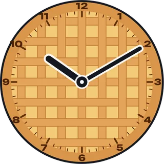 Pie clock face